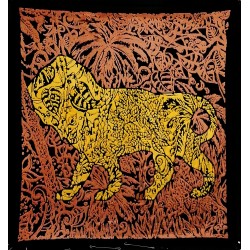Boggio - Lion dans la jungle Marron jaune