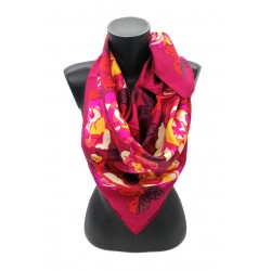 Foulard soie : Dufy - Roses Poiret