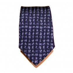 Cravate soie : Calligraphie Chinoise