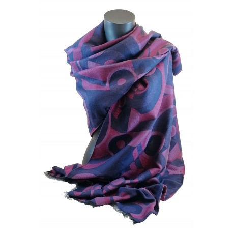 Inspiration Delaunay Sonia - Laine & soie Bordeaux Inspiration Delaunay Sonia - Laine & soie Bordeaux