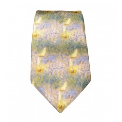 Cravate soie : Renoir - Bateaux