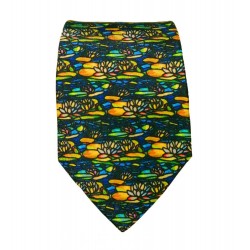 Cravate soie : Tiffany - Waterlily