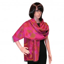 Inspiration Delaunay Sonia - Laine & soie Rose 45cm