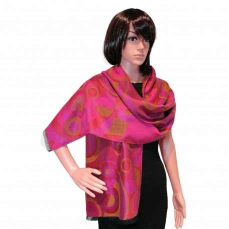 Inspiration Delaunay Sonia - Laine & soie Rose 45cm