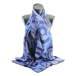 Inspiration Delaunay Sonia - Laine & soie Bleu 45cm