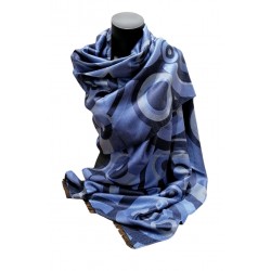 Inspiration Delaunay Sonia - Laine & soie Bleu 70cm