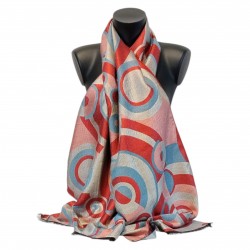 Inspiration Delaunay Sonia - Laine & soie Rouge gris 45cm