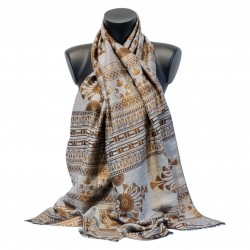 Jones - Lotus et Papyrus, Laine & soie Marron 45cm