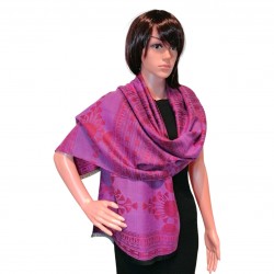 Jones - Lotus et Papyrus, Laine & soie Rose 45cm