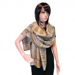 Monuments historiques de Lyon - Laine & soie Bleu 45cm