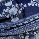 Jones - Lotus et Papyrus, Laine & soie Bleu 70cm