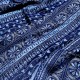 Jones - Palmettes grecques, Laine & soie Bleu 45cm