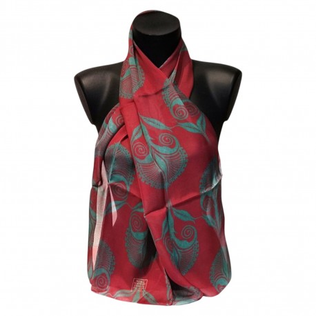 Fortuny - Fleurs exotiques Rouge