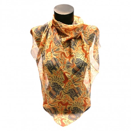 Dufy - Éléphants Orange