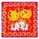 Dufy - Éléphants Rouge