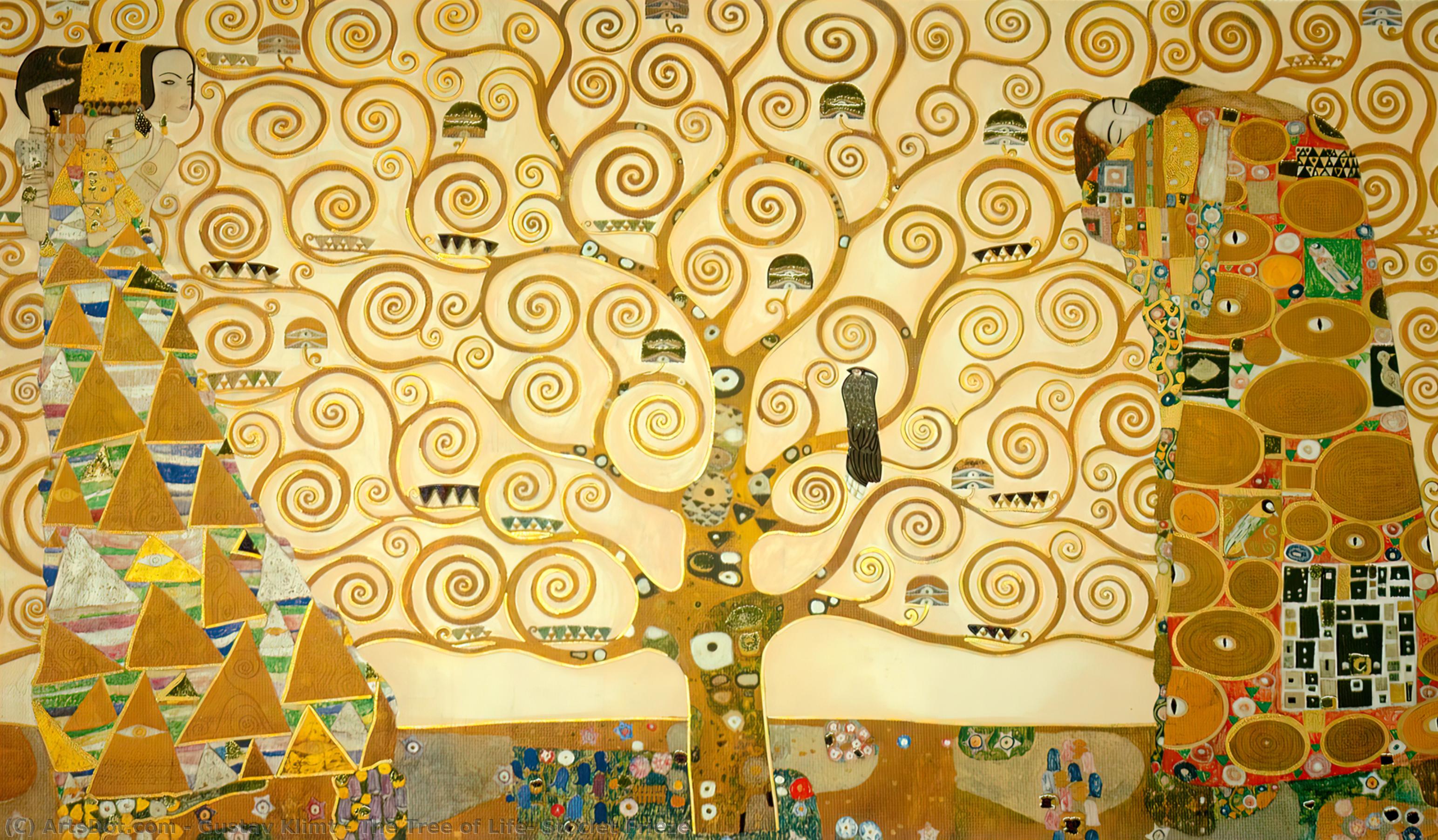 Tête de lit adhésive Arbre de Vie de Klimt